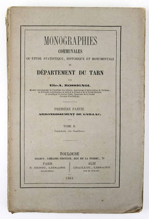 Item #17634 Monographies communales, ou étude statistique, historique et monumentale du...
