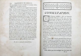 Examen des nouveaux écrits de la Provence sur la propriété du Rhône.