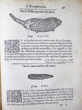 La premi&egrave;re [seconde] partie de l'histoire enti&egrave;re des poissons. Compos&eacute;e premi&egrave;rement en latin par Rondelet. Maintenant traduite en fran&ccedil;ais sans avoir rien omis estant n&eacute;cessaire &agrave; l'intelligence d'icelle. Avec leurs portraits au na&iuml;f.