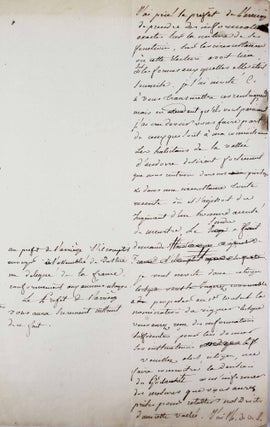 Manuscrit au sujet du rétablissement d'un viguier en Andorre.