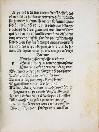 Pluseurs disputes dun pere et dun filz sur les prenosticacions faites pour le roy nostresire a present regnant.