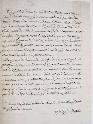 Recueil des tiltres, qualit&eacute;s, blazons et armes des seigneurs barons des Estats G&eacute;n&eacute;raux de la province de Languedoc tenus par son Altesse S&eacute;r&eacute;nissisme Monseigneur le Prince de Conty, en la ville de Montpellier, l'ann&eacute;e 1654.