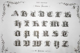 Grande album di calligrafia lavoro di Giuseppe Palermo.