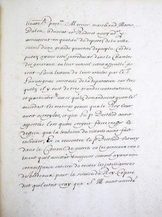 Secret de la n&eacute;gotiation pour le retour du Roy dans la ville de Paris, en l&rsquo;ann&eacute;e 1652. Et celle de la r&eacute;duction de Bordeaux &agrave; l&rsquo;obeissance de sa majest&eacute;, en l&rsquo;an 1653.