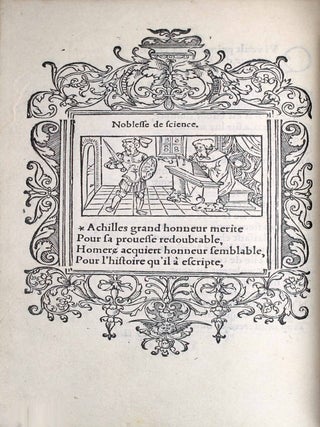 Hecatomgraphie, c'est &agrave; dire les descriptions de cent figures & hystoires, contenans. Gilles CORROZET.