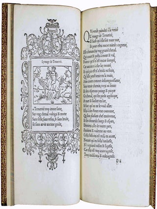 Hecatomgraphie, c'est &agrave; dire les descriptions de cent figures & hystoires, contenans plusieurs apophthegmes, proverbes, entences & dictz tant des Anciens, que des modernes.