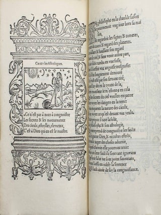 Hecatomgraphie, c'est &agrave; dire les descriptions de cent figures & hystoires, contenans plusieurs apophthegmes, proverbes, entences & dictz tant des Anciens, que des modernes.