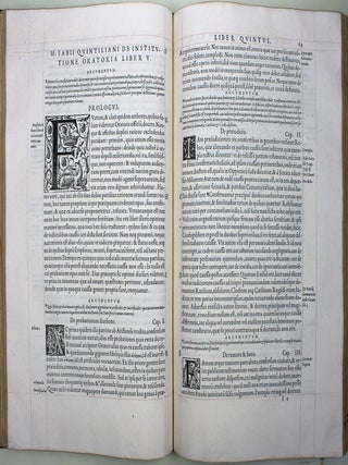 De institutione oratoria libri XII, singulari cum studio tum iudicio doctissimorum virorum ad fidem vetustissimorum codicumm correcti & emendati, argumentisq; doctissimi viri Petri Gallandii literatum Latinarum professoris regii longe quam antea castigatioribus & plenioribus ante singula omnium librorum capita præfixis eluciadati.