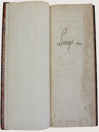 M&eacute;moire de la G&eacute;n&eacute;ralit&eacute; de Limoges. Dress&eacute; par ordre du roy en 1699.