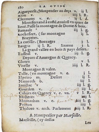 La guide des chemins pour aller & venir par tout le royaume de France & autres pa&iuml;s. Charles ESTIENNE.