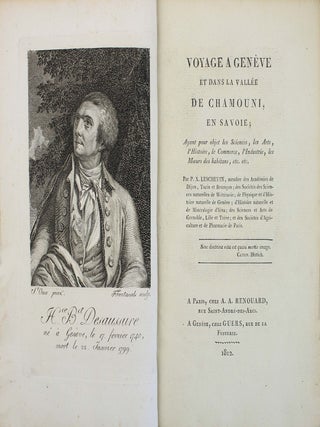 Voyage &agrave; Gen&egrave;ve et dans la vall&eacute;e de Chamouni, en Savoie ; ayant pour objet les sciences, les. Philippe Xavier LESCHEVIN.
