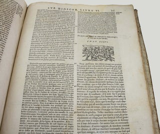 Les commentaires de M. P. André Matthiolus médecin senois, sur les six livres de Pedacius Dioscoride Anazerbeen de la matière medecinale.