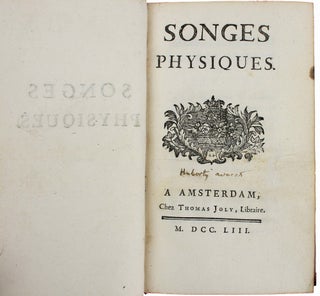 Item #18188 Songes physiques. Louis-Malo MOREAU DE SAINT-ELIER