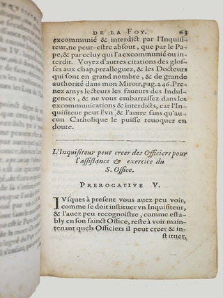 L'inquisiteur de la foy représenté par le révérend père... Jean Des Loix, inquisiteur général au diocèse & cité de Besançon...
