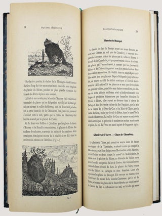 Esquisse g&eacute;ologique du terrain erratique et des anciens glaciers de la r&eacute;gion centrale du bassin du Rh&ocirc;ne.
