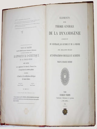 Cercle chromatique présentant tous les compléments et toutes les harmonies de couleurs avec une introduction sur la théorie générale de la dynamogénie autrement dit du contrate, du rythme et de la mesure.