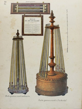 Album de dessins de billards de l'exposition et autres : porte-queues et accessoirs, Michel JANSEN.