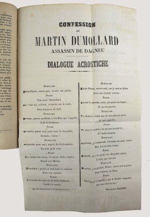 Affaire Dumollard. L'assasin des servantes. Assassinats et viols sur des filles domestiques attirées dans les bois.