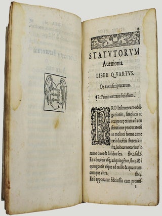 Statuta inclytae civitatis Avenionensis, nuper facta et reformata. Item conventio pridem inter dominos quondam comites, & cives ipsius, inita, omnia ab