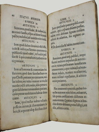 Statuta inclytae civitatis Avenionensis, nuper facta et reformata. Item conventio pridem inter dominos quondam comites, & cives ipsius, inita, omnia ab