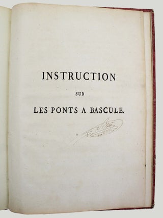 Instruction sur les ponts &agrave; bascule.