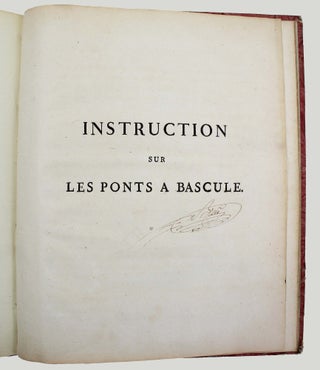 Instruction sur les ponts à bascule.