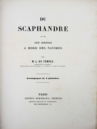 Du scaphandre et de son emploi &agrave; bord des navires.