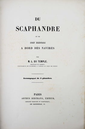 Du scaphandre et de son emploi à bord des navires.