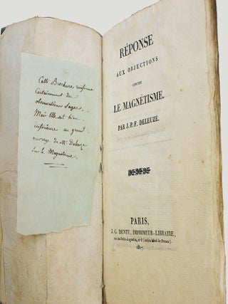 Item #18845 R&eacute;ponse aux objections contre le magn&eacute;tisme. J.-P.-F DELEUZE