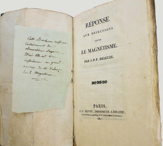 Item #18845 Réponse aux objections contre le magnétisme. J.-P.-F DELEUZE