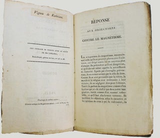 Réponse aux objections contre le magnétisme.