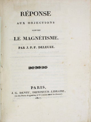 R&eacute;ponse aux objections contre le magn&eacute;tisme.