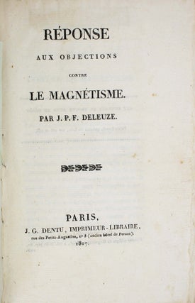 Réponse aux objections contre le magnétisme.