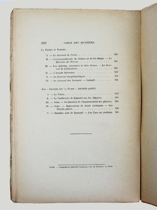 Le passé du pyrénéisme. Notes d'un bibliophile. Ramond de Carbonnières. Le cardinal de Rohan, Cagliostro.