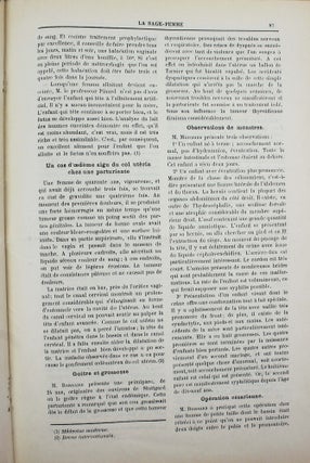 La Sage-femme. Organe officiel du Syndicat général des sages-femmes de France.