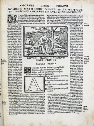 Amorum libri tres. De medicamine faciei libellus et nux. Infinitis pene erroribus e manuscriptis exemplaribus emaculati. Una cum Dominici Marii Nigri Veneti luculentissimis enarrationibus.