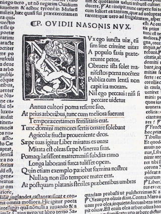 Amorum libri tres. De medicamine faciei libellus et nux. Infinitis pene erroribus e manuscriptis exemplaribus emaculati. Una cum Dominici Marii Nigri Veneti luculentissimis enarrationibus.