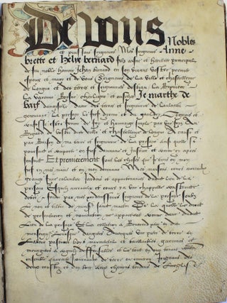 Item #18930 Aveu de Marthe de Ba&iuml;f. AVEU