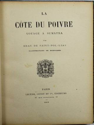 La côte du poivre. Voyage à Sumatra.
