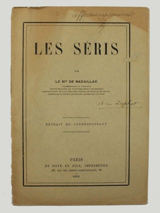 Item #4248 Les Séris. J. F. de NADAILLAC