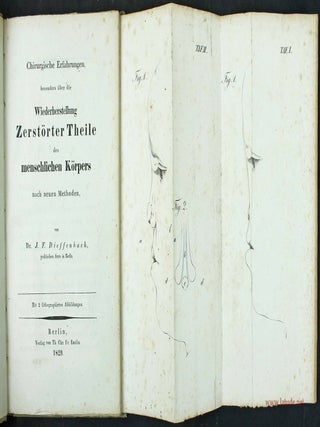Item #4288 Chirurgische erfahrungen besonders über die wiederherstellung zerstörter theile des...