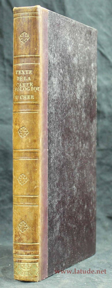 Item #8133 Texte explicatif de la carte géologique du département du Cher, dressée par MM. Boulanger et Bertéra, ingénieurs des Mines. BERTERA BOULANGER.