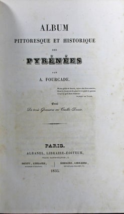 Album pittoresque et historique des Pyrénées.